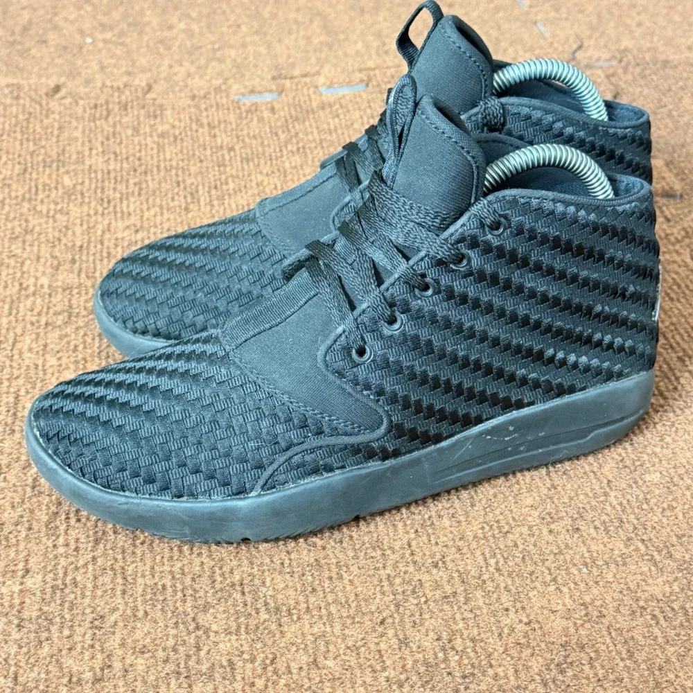 Jordan Horizon‎ Low BG Triple Black Woven Sneakers 881461-003 Mens 7Y Womens 8.5